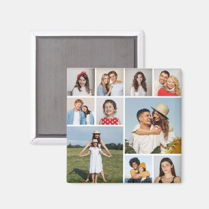 Create Your Own 10 Photo Collage Magnet