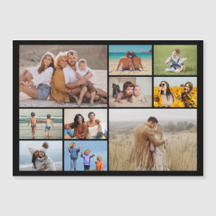 Create Your Own 10 Photo Collage Magnetic Card