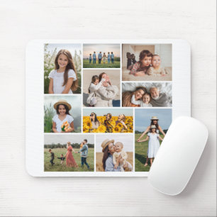 Create Your Own 10 Photo Collage Mouse Pad