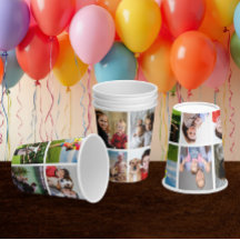 Create Your Own 10 Photo Collage Paper Cup