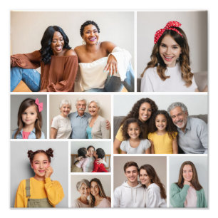 Create Your Own 10 Photo Collage Photo Enlargement Print