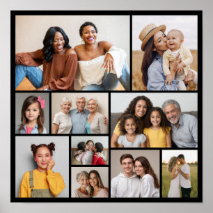 Create Your Own 10 Photo Collage Poster