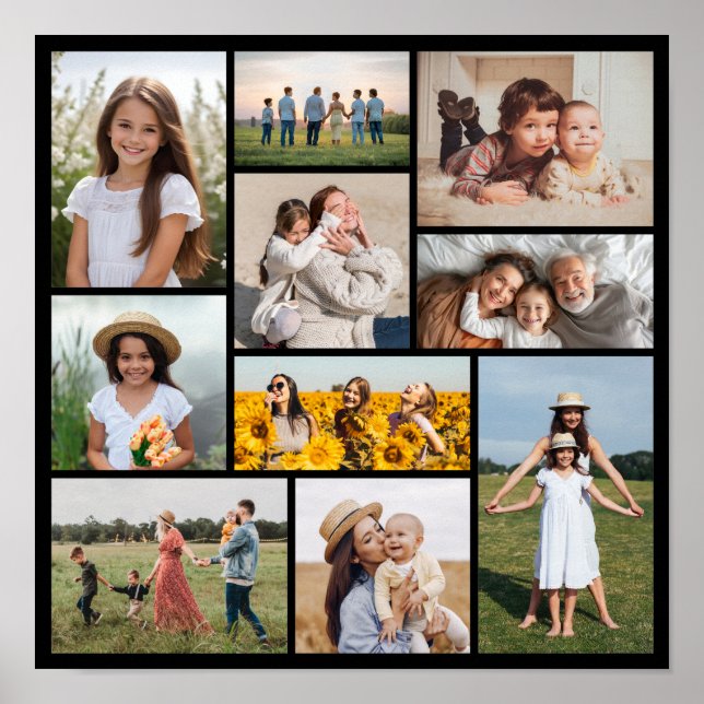Create Your Own 10 Photo Collage  Poster (Front)