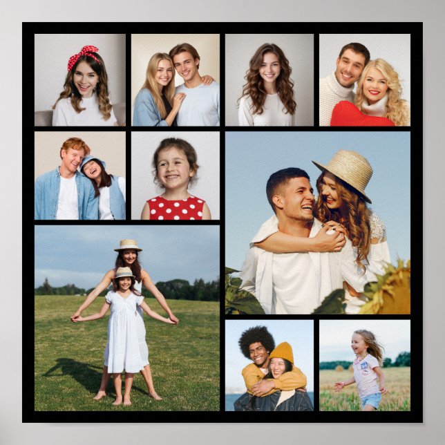 Create Your Own 10 Photo Collage  Poster (Front)