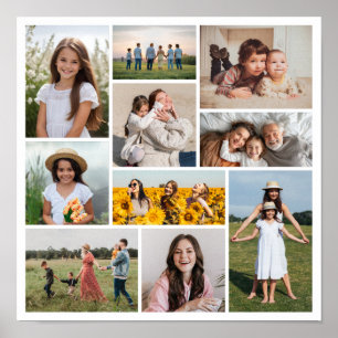 Create Your Own 10 Photo Collage  Poster
