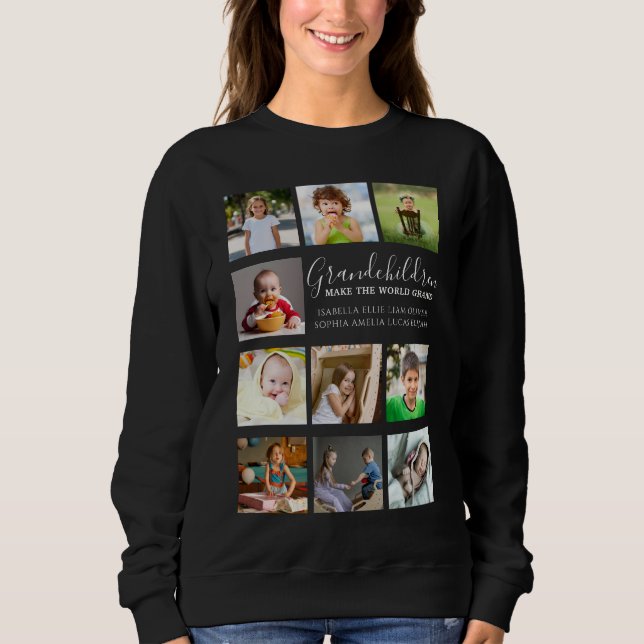 Create Your Own 10 Photo Collage Sweatshirt (Front)