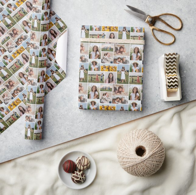 Create Your Own 10 Photo Collage Wrapping Paper (Crafts)