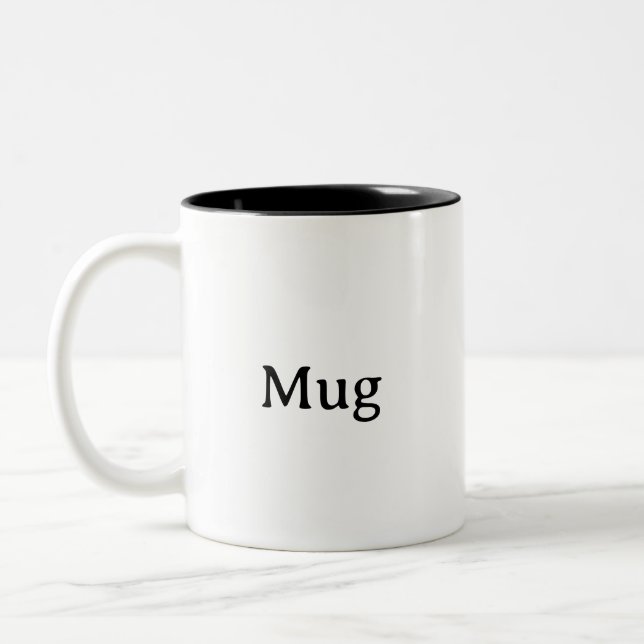 Create Your Own 11 oz   Two-Tone Coffee Mug (Left)