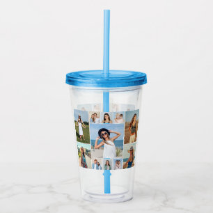 Create Your Own 11 Photo Collage Acrylic Tumbler