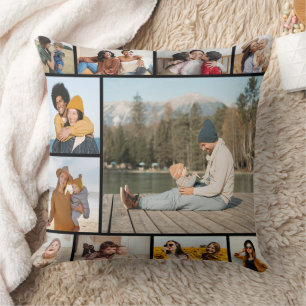 Create Your Own 11 Photo Collage  Cushion