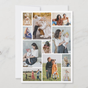 Create Your Own 11 Photo Collage Greeting Card