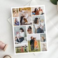 Create Your Own 11 Photo Collage Greeting 