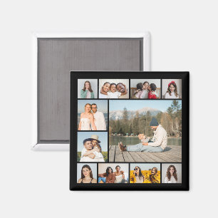 Create Your Own 11 Photo Collage Magnet