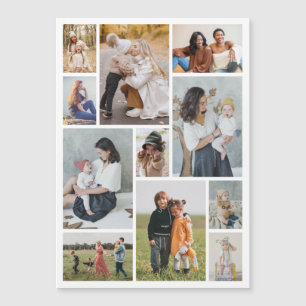 Create Your Own 11 Photo Collage Magnetic Card