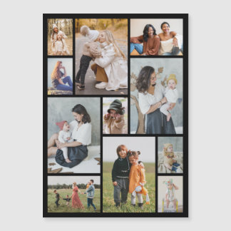 Create Your Own 11 Photo Collage Magnetic Card