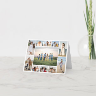 Create Your Own 11 Photo Collage Note Card