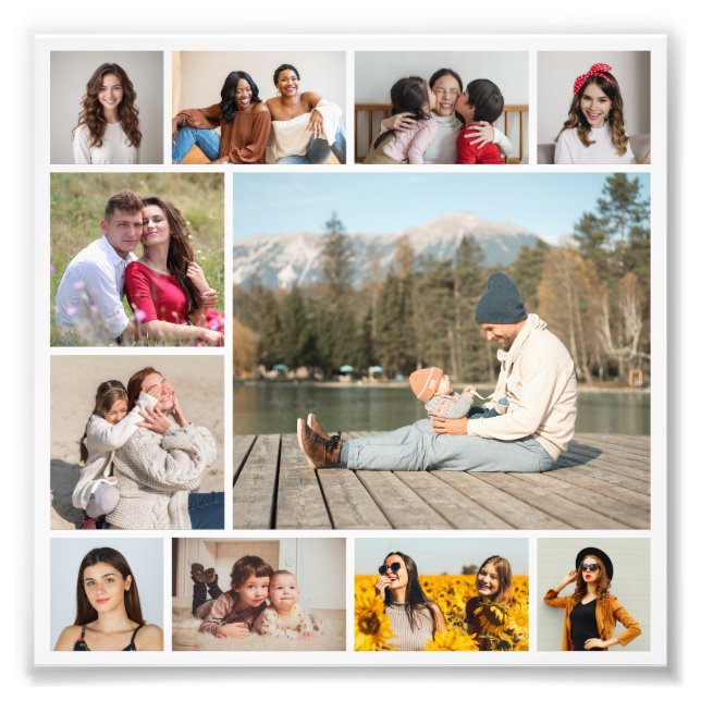 Create Your Own  11 Photo Collage Photo Print (Front)