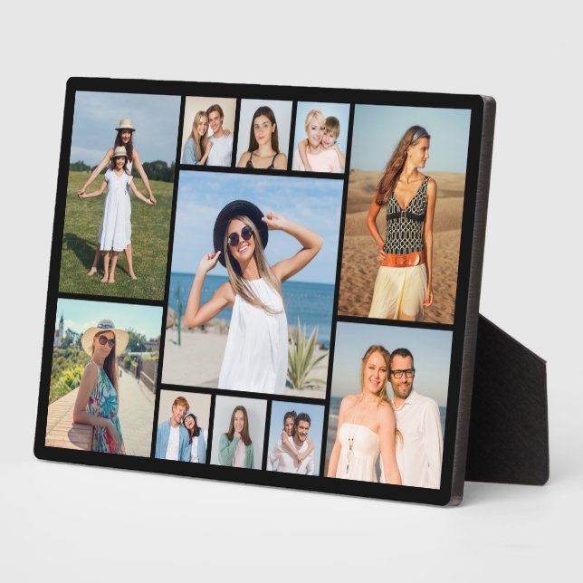 Create Your Own 11 Photo Collage Plaque (Side)
