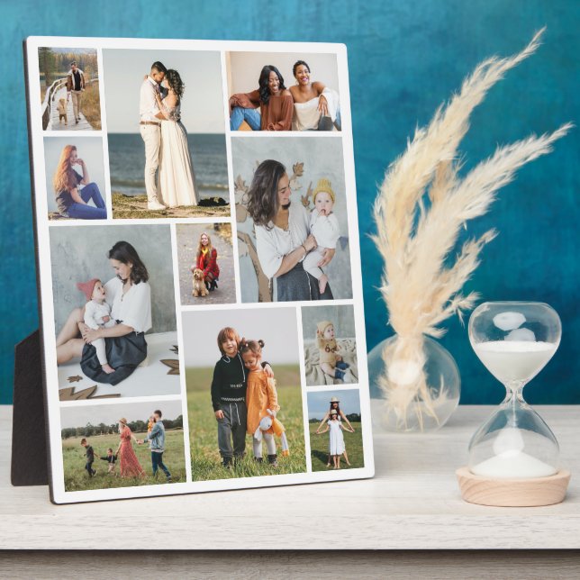 Create Your Own 11 Photo Collage Plaque (Side)