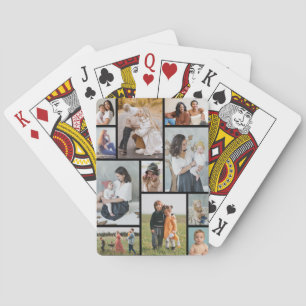 Create Your Own 11 Photo Collage Playing Cards