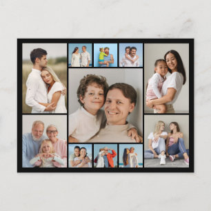 Create Your Own 11 Photo Collage Postcard