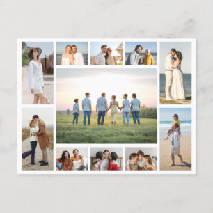 Create Your Own 11 Photo Collage Postcard