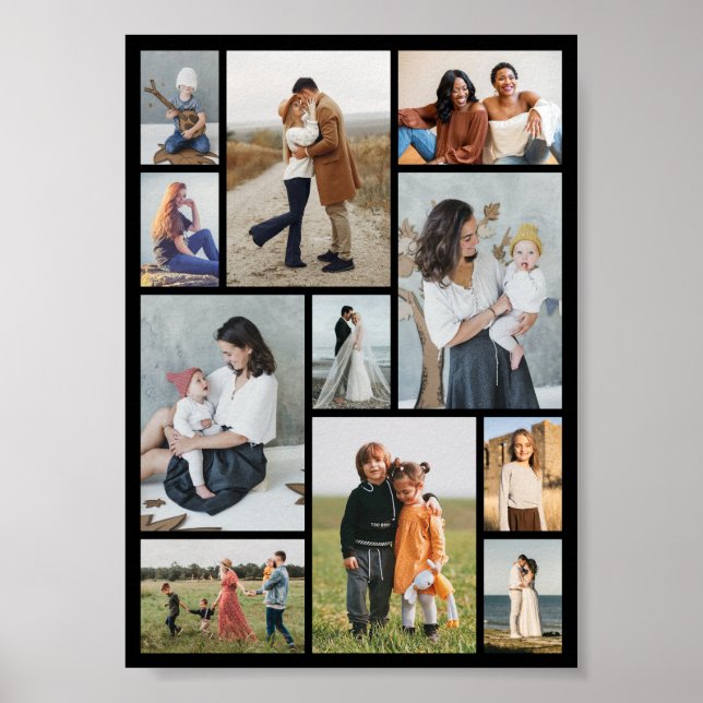 Create Your Own 11 Photo Collage Poster (Front)