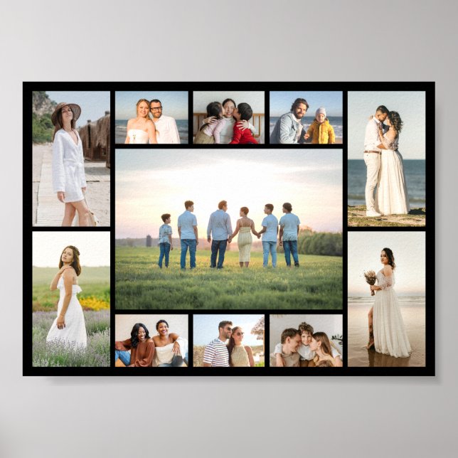Create Your Own 11 Photo Collage Poster (Front)