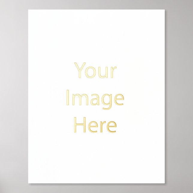 Foil Print, Size: 11" x 14", Foil Color: Gold, Matting: None (Front)