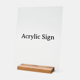 Create Your Own 11" x 14" Wood Block Acrylic Sign