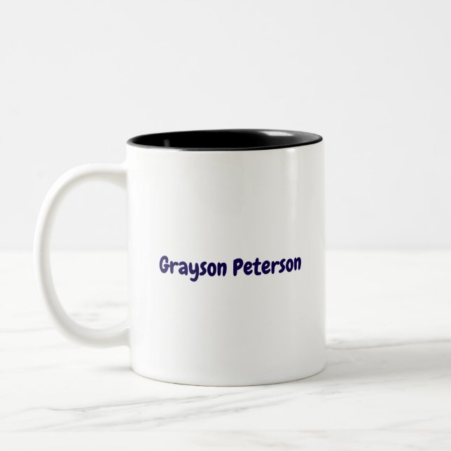Create Your Own 11oz  Two-Tone Coffee Mug (Left)
