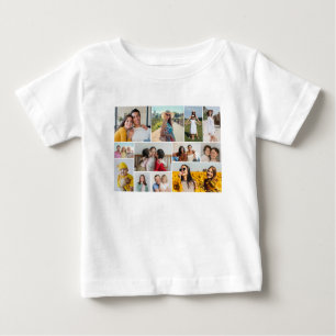 Create Your Own 12 Photo Collage Baby T-Shirt