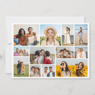 Create Your Own 12 Photo Collage Card