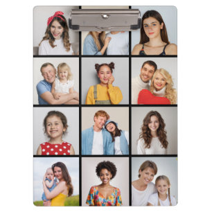 Create Your Own 12 Photo Collage Clipboard