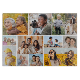 Create Your Own 12 Photo Collage Cutting Board