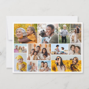 Create Your Own 12 Photo Collage Greeting Card