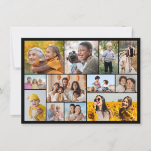 Create Your Own 12 Photo Collage Greeting Card