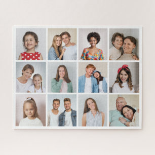 Create Your Own 12 Photo Collage Jigsaw Puzzle