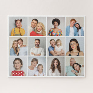 Create Your Own 12 Photo Collage Jigsaw Puzzle