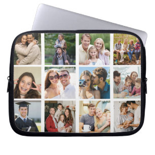 Create your Own 12 Photo Collage Laptop Sleeve