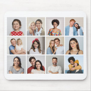 Create Your Own 12 Photo Collage Mouse Pad