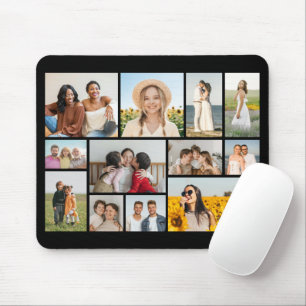 Create Your Own 12 Photo Collage Mouse Pad