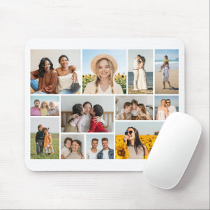Create Your Own 12 Photo Collage Mouse Pad