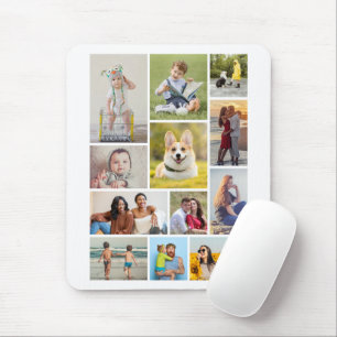 Create Your Own 12 Photo Collage Mouse Pad