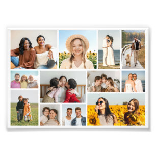 Create Your Own 12 Photo Collage Photo Enlargement Print