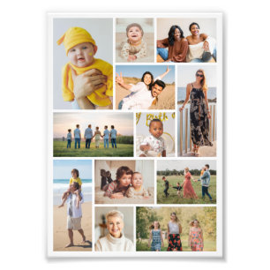 Create Your Own 12 Photo Collage Photo Enlargement Print
