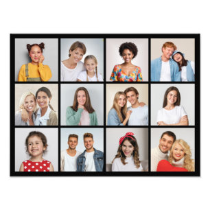 Create Your Own 12 Photo Collage Photo Enlargement Print