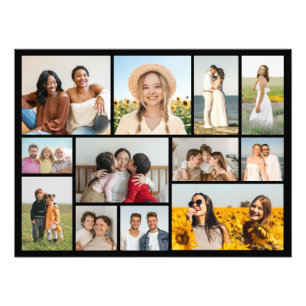 Create Your Own 12 Photo Collage Photo Enlargement Print