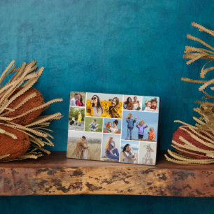 Create Your Own 12 Photo Collage Plaque
