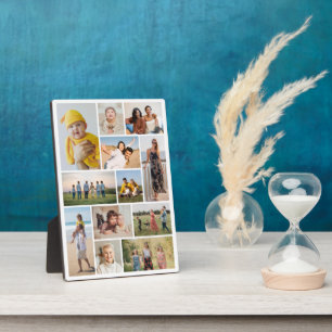 Create Your Own 12 Photo Collage Plaque